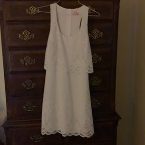 NWT Lilly Pulitzer white lace resort dress size m